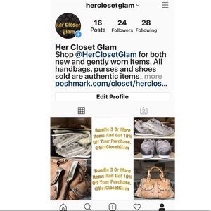 Follow @herclosetglam on Instagram. 😊